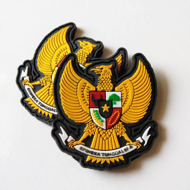 Patch rubber GARUDA REPUBLIK INDONESIA/tempelan karet emblem velcro