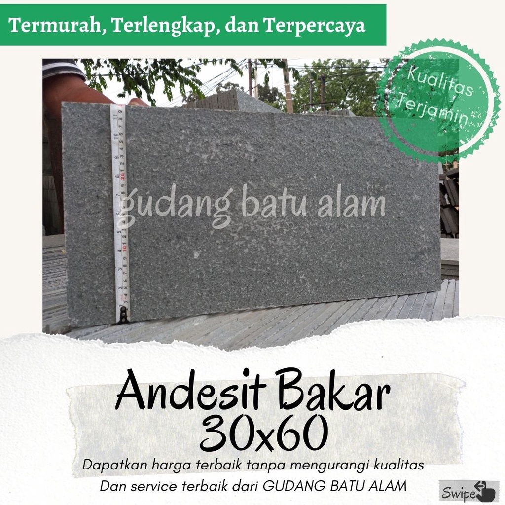 Batu Alam Andesit Bakar 30x60