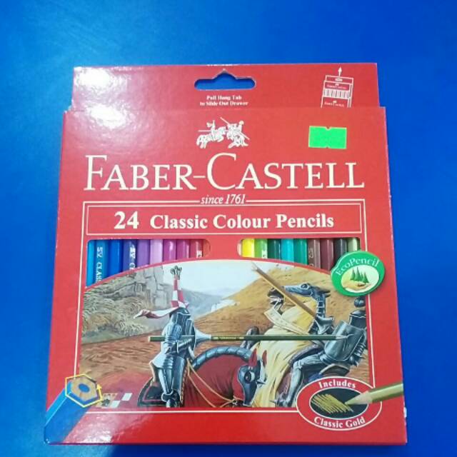 

Classic colour pencil faber castell 24 warna