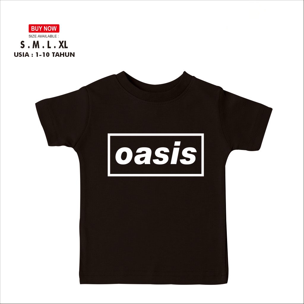 kaos anak oasis musik / baju anak oasis band