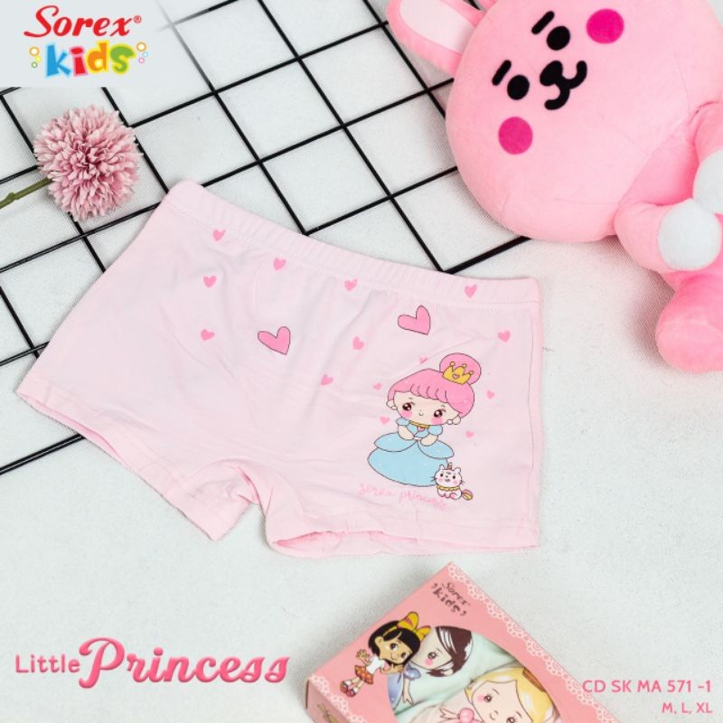 Celana Dalam Anak Cd Boxer Anak Perempuan Sorex Kids Girl Art MA