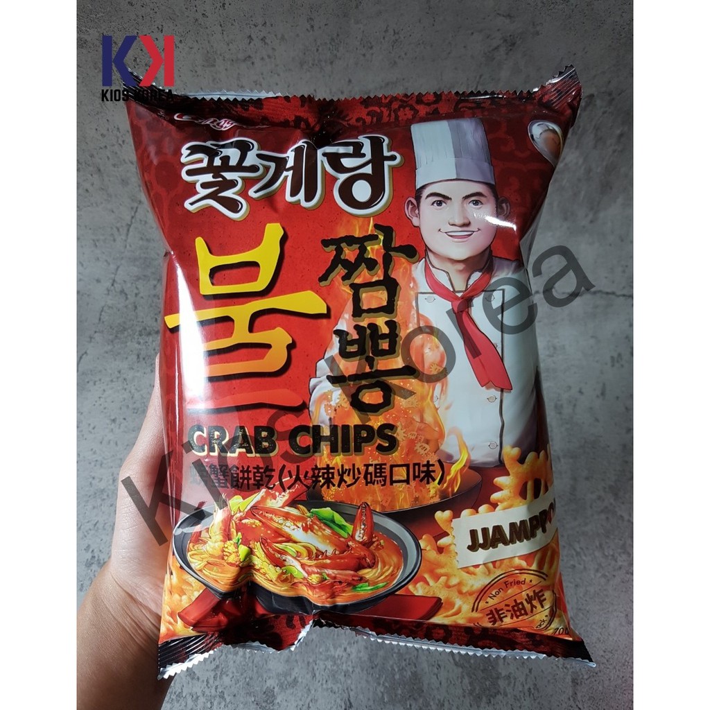

Binggrae Crab Chips Jjambbong Jjampong 70gr [READY STOCK] Snack Korea Makanan Korea Cemilan Korea