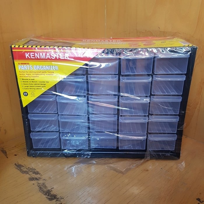 

Kenmaster Rak Drawer Kotak Susun 25 Slot - Part Organizer Original
