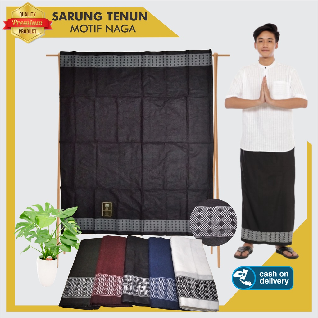 Khasanah Sarung Sholat Pria Dewasa Motif Tenun Sisik Naga