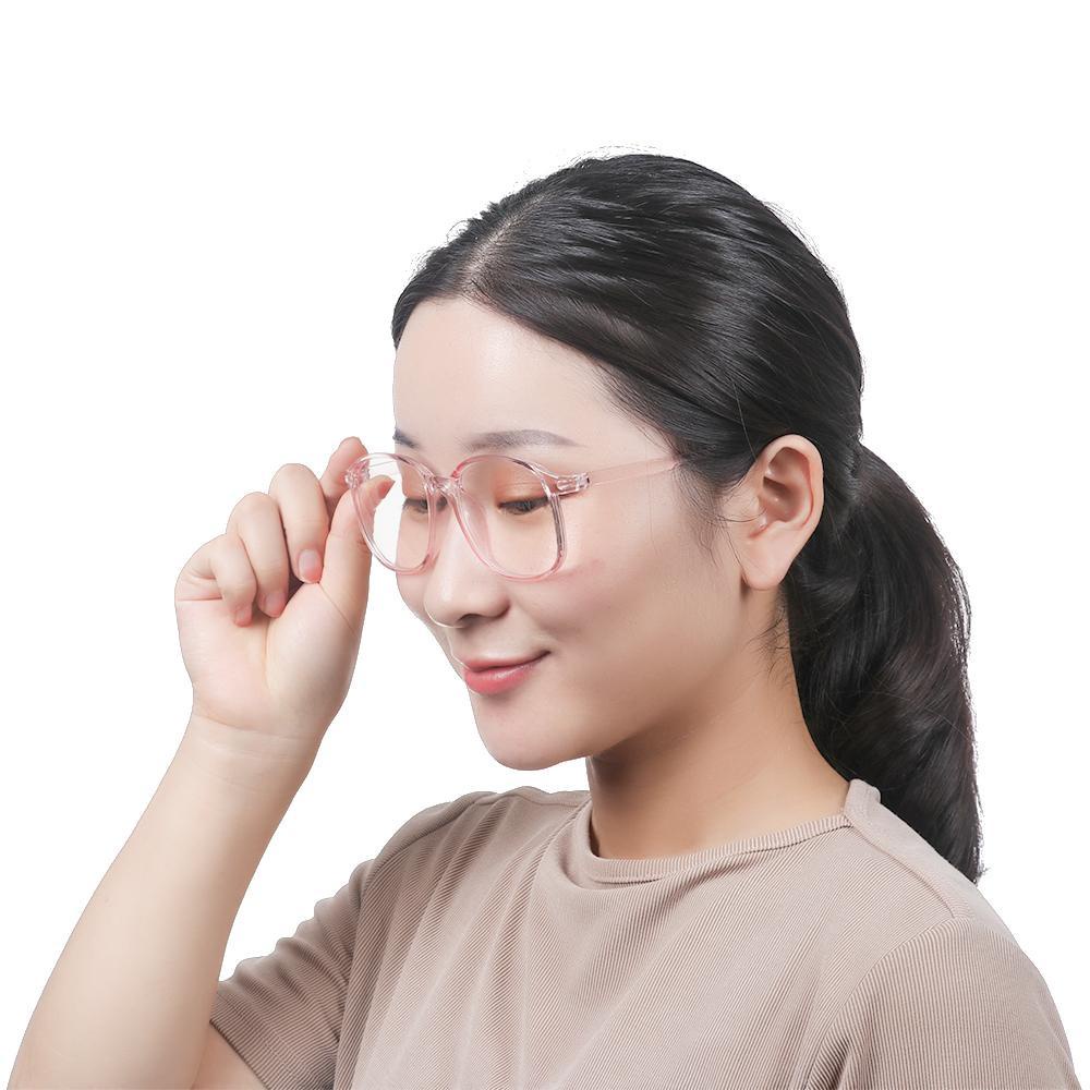 R-flower Kacamata Frame Bulat Bahan Resin Ultra Ringan Gaya Vintage