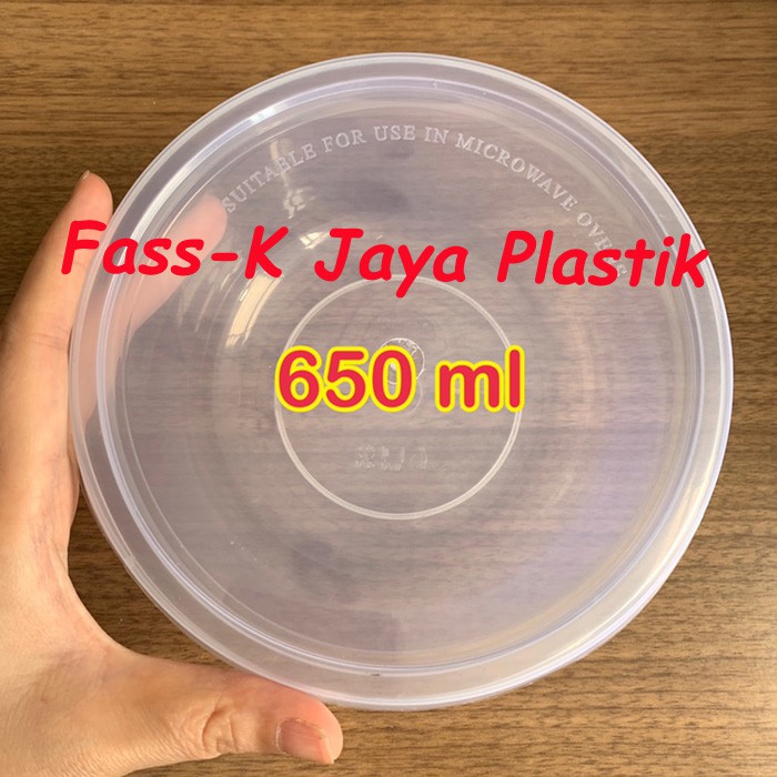 25pcs Thinwall 650ml Mangkok Bulat Plastik Tahan Panas / Bowl Cup