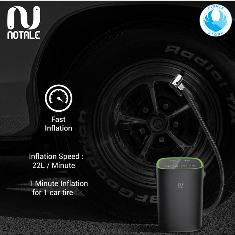 Notale Smart Air Pump Inflator Electric Pompa Ban Mobil Sepeda Motor