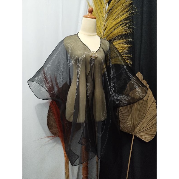 Bianca Outer Organza premium luxury Cape / Outer organza kondangan pesta