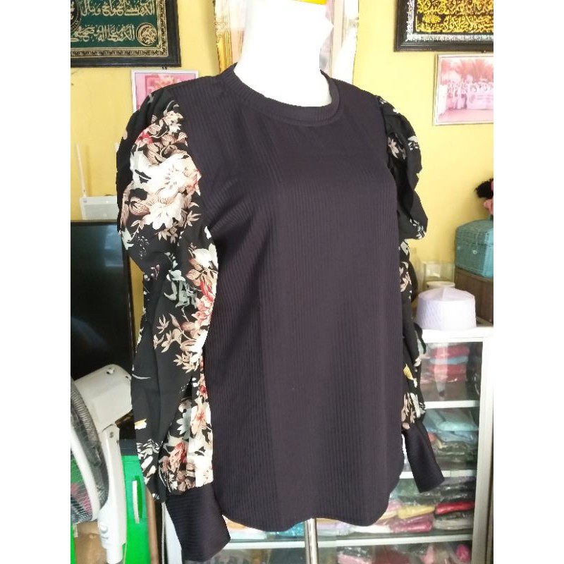 BAJU ATASAN WANITA BUNGA BALON