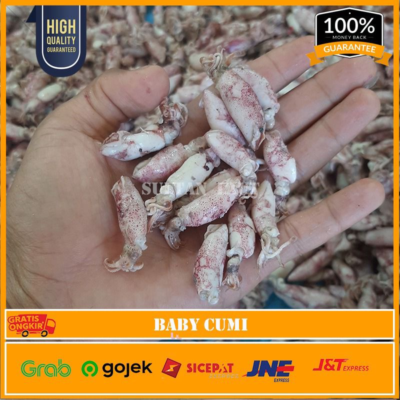 

BABY CUMI ASIN SEMI KERING-1 Kg PREMIUM/ 500 Gr