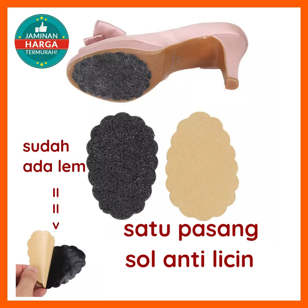 SOL SEPATU ANTI LICIN INSOLE SEPATU ANTI SLIP INSOLE ANTI HEELS ANTI LICIN INSOLE SEPATU WANITA