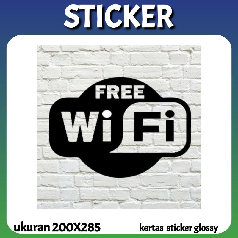 

STICKER FREE WIFI UKURAN A4. Y2IS8