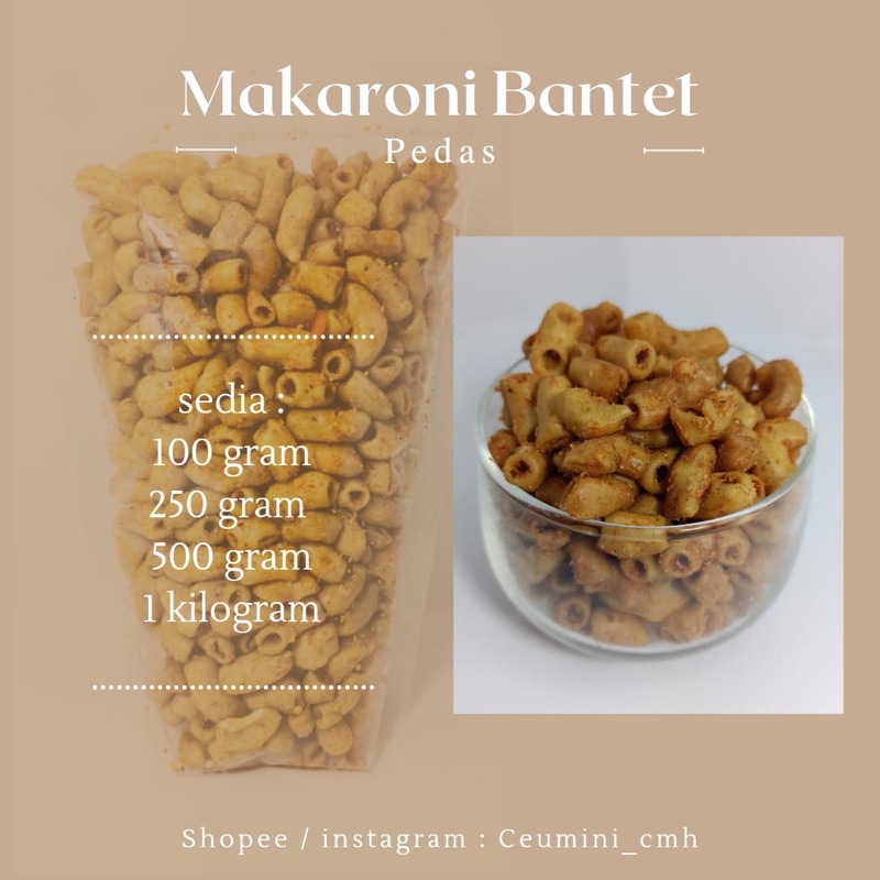 

100gr//Makaroni Bantet dan Kriwil