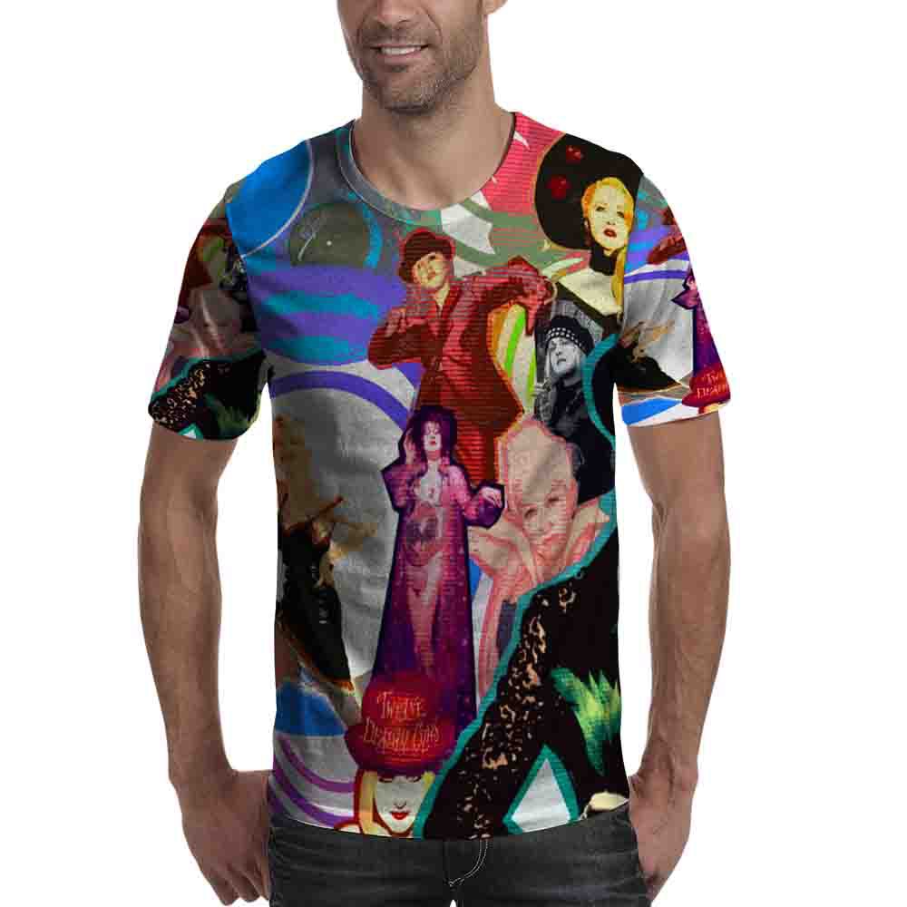 Fullprint Tshirt Cyndi Lauper Kaos Bahan Polyester