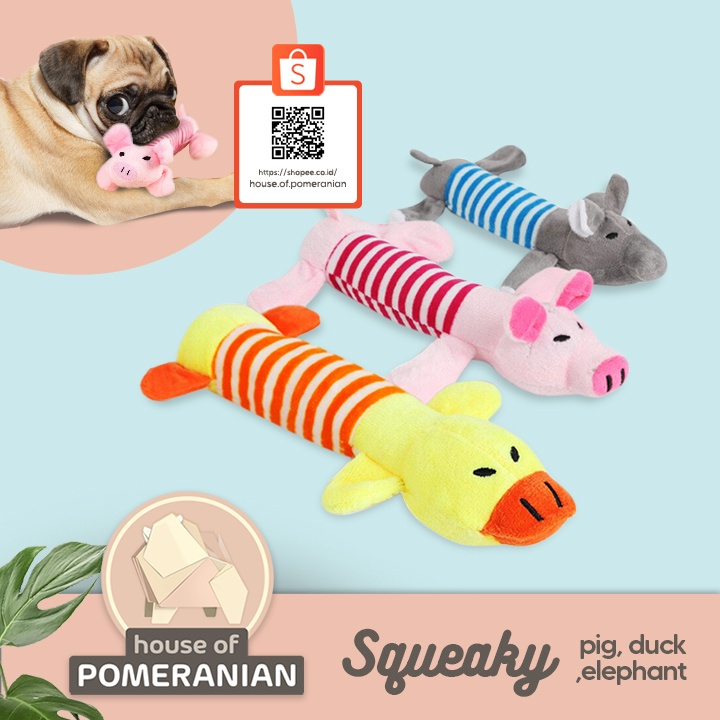 Mainan anjing squeaky dog toy gigitan bunyi anjing kucing