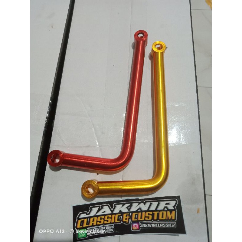 PLAT CNC BREKET KNALPOT RACING TYPE L