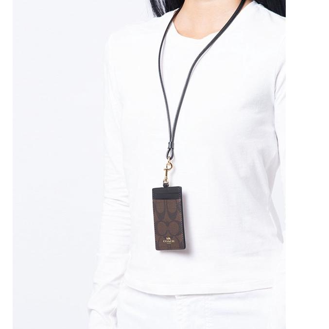 

Paling Dicari.. (Original) COACH lanyard Kartu kerja Pemegang kartu id DIY klasik Name tag holder Four color