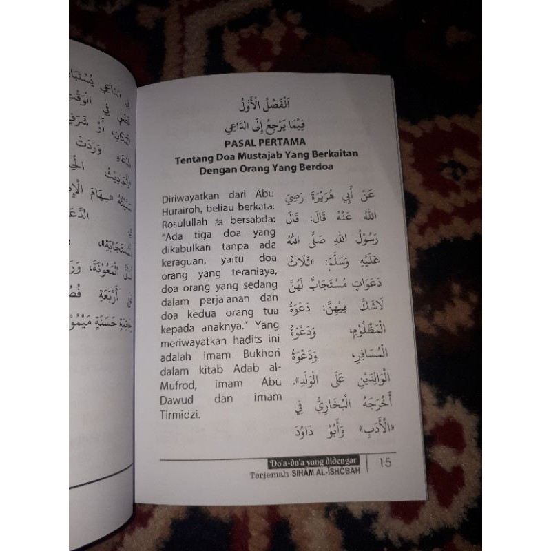 Doa doa yang didengar terjemah kitab siham al ishobah