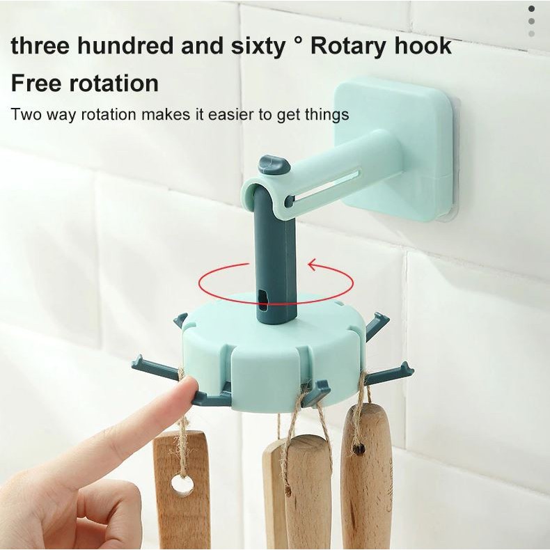 NA -  STORAGE KITCHEN HOOK 360 - GANTUNGAN SERBAGUNA ROTATEABLE HOOK