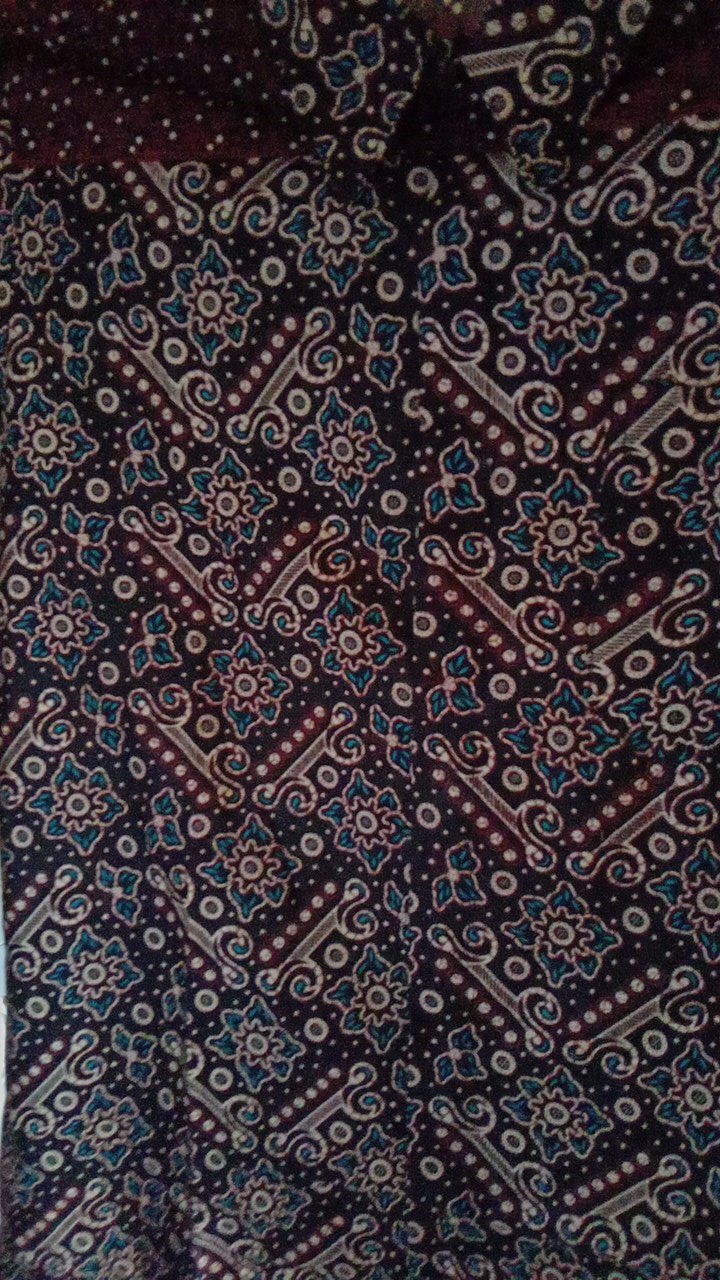 Batik Couple Keluarga Sania Ruffle Ori Ndoro Jowi Dnt Motif Mataram Termurah Shopee