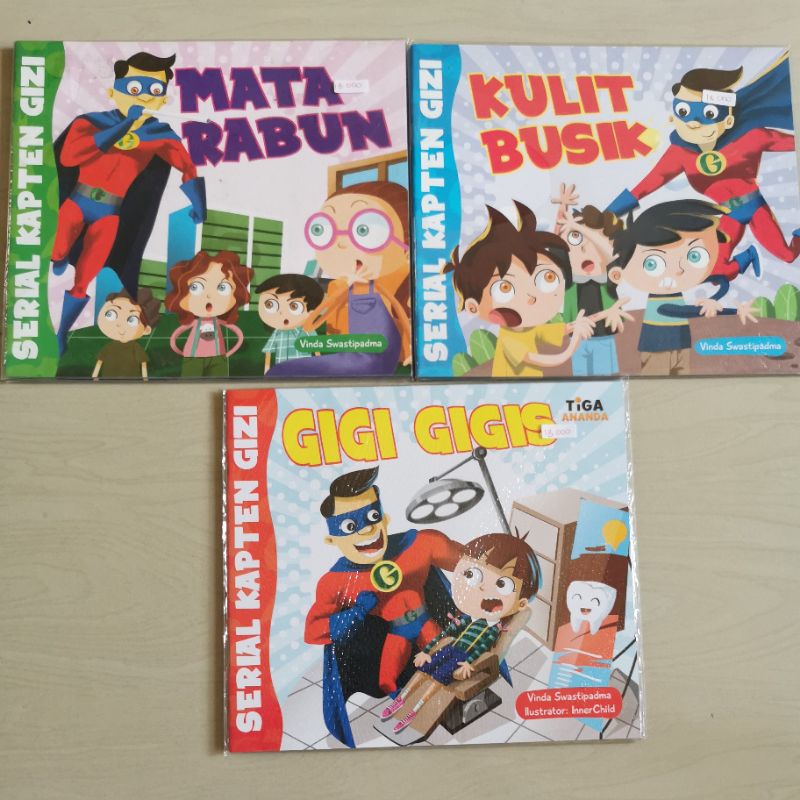 buku anak - serial kapten gizi - tiga ananda