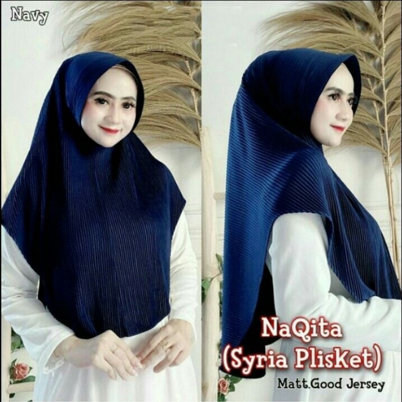 Jilbab Instan Plisket DAILY AUREL Jersey Super Premium
