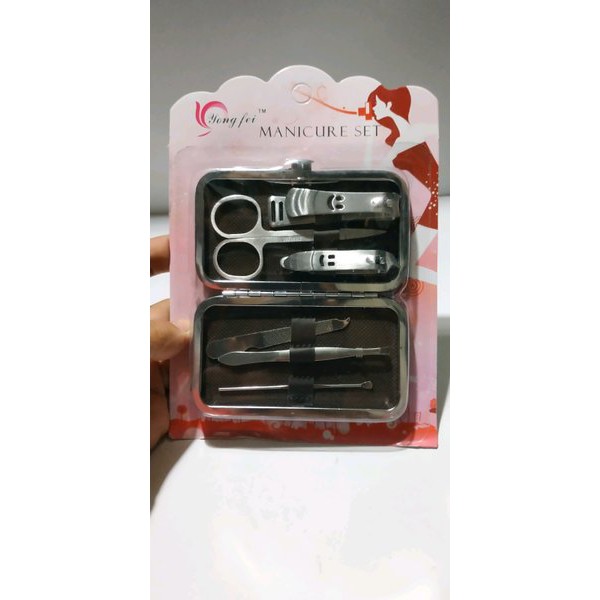 New Item! MANICURE 6 SET IN 1 PEDICURE ALAT POTONG GUNTING KUKU DOMPET EXCLUSIVE Baru!