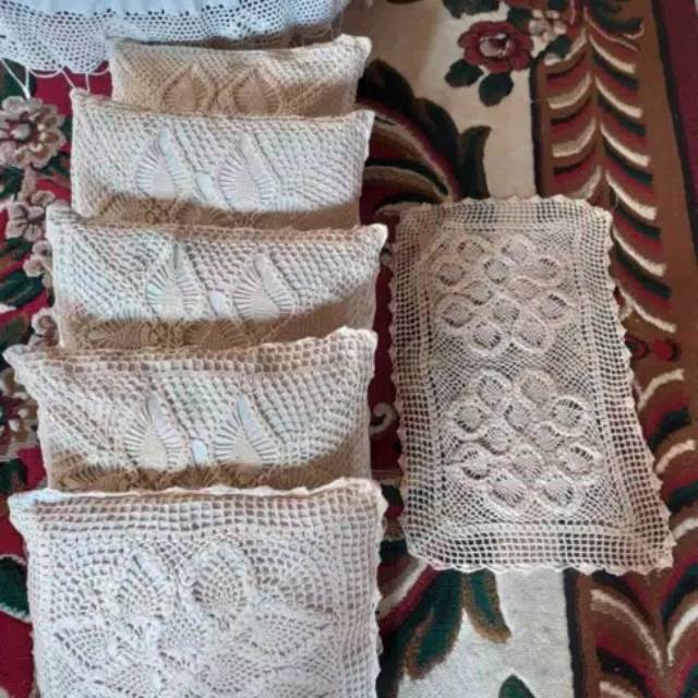 Sarung bantal kursi sofa set bordir mewah