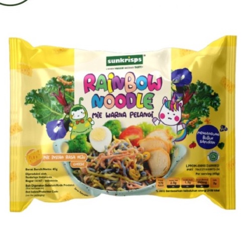 Sunkrisps Rainbow Noodle | Mie Keju Pelangi