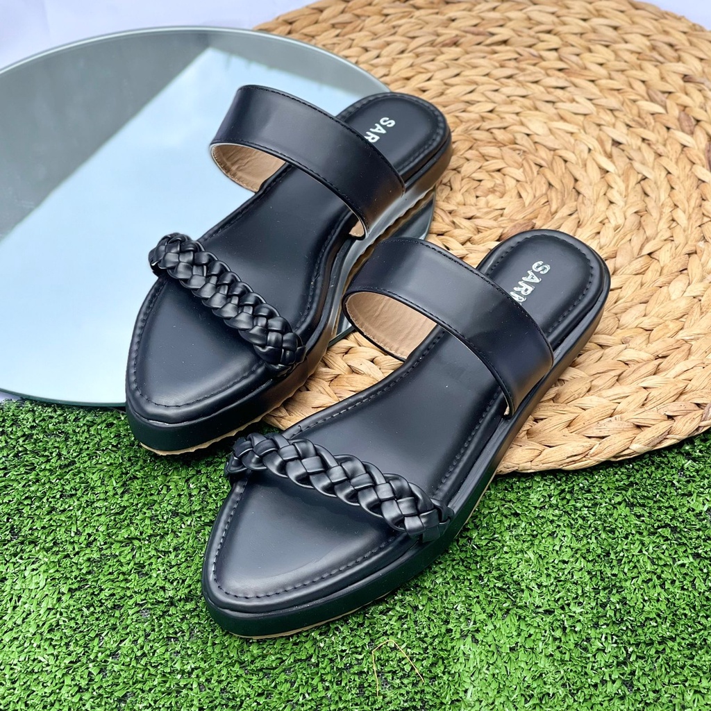 SARMER - NABYA FLAT SPON BLACK