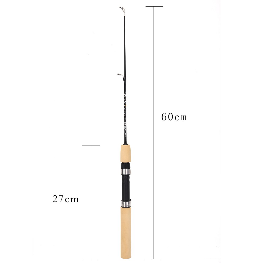 MOJITO 60/80/100cm Portable Shrimp Ice Fishing Pole Rod