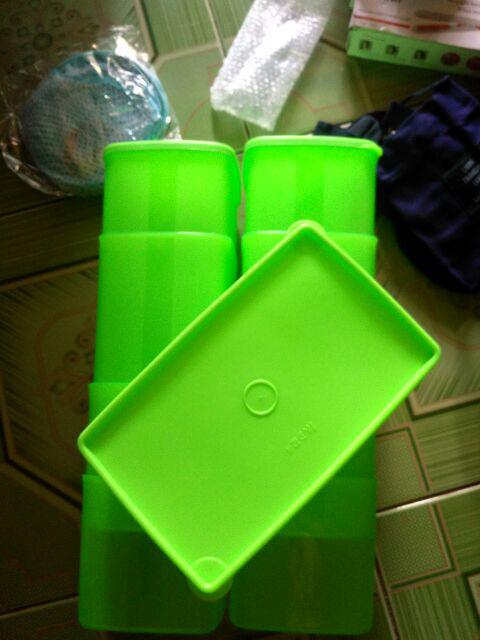 [indra Houseware]set Toples Plastik Isi 9pcs Smk 441 Hijau/ Wadah Saji