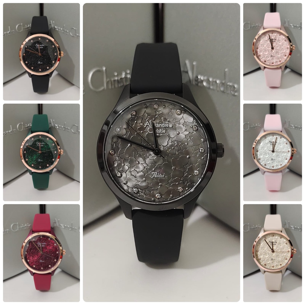 Jam Wanita Alexandre Christie AC2A03 AC 2A03 Original Garansi Resmi Alexander Christie Free Baterai