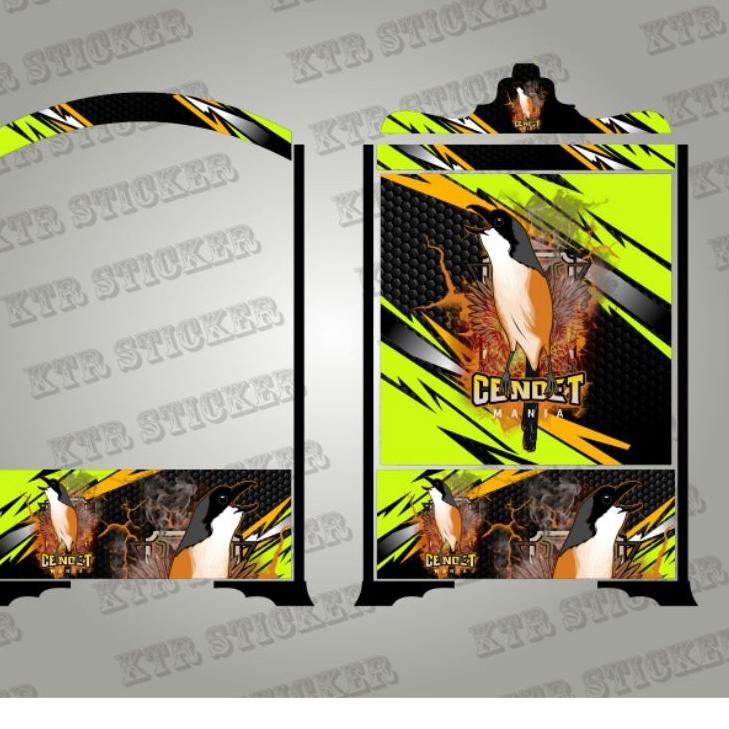 Recomended.. DECAL STIKER SANGKAR BURUNG SANGKAR KOTAK REPLIKA EBOD ORIQ SANGKAR KENARI TEBOK MURAI 