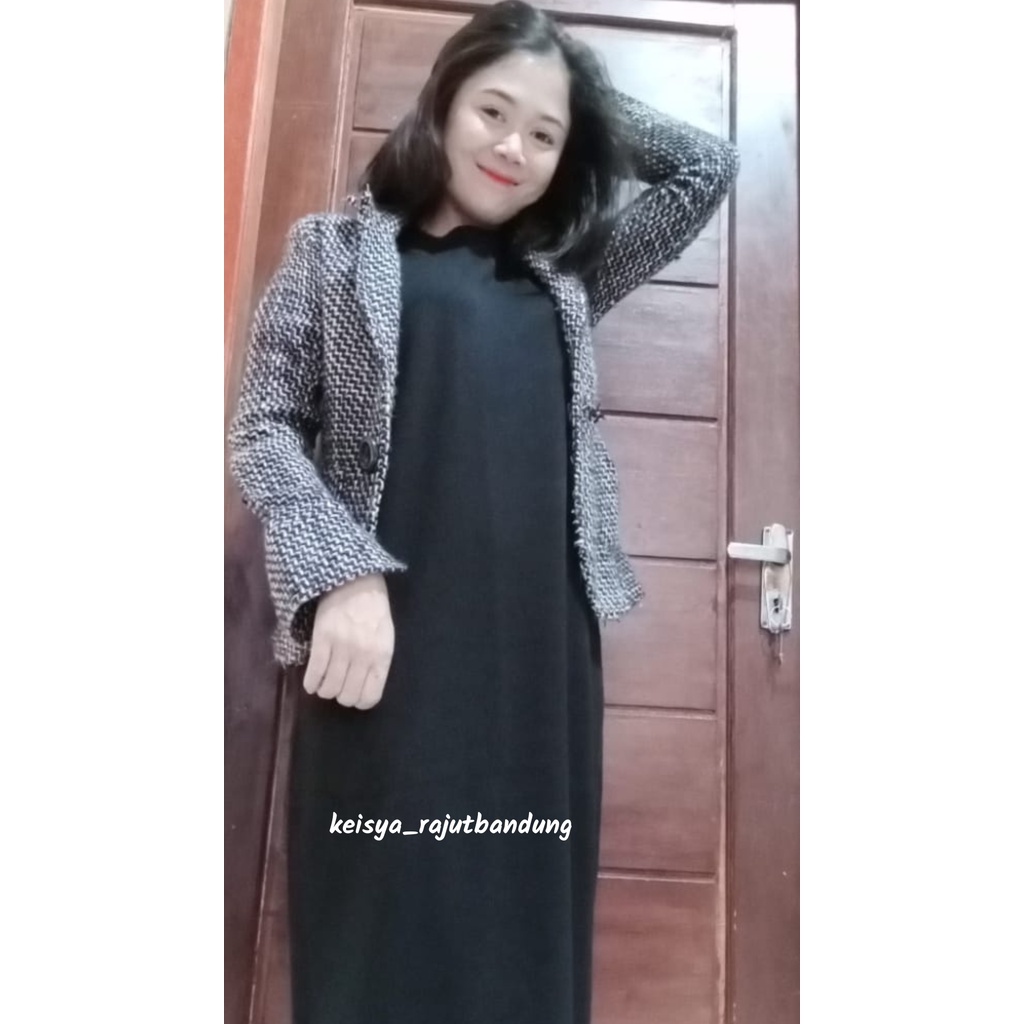 LONG INNER RAJUT PREMIUM/BAJU WANITA KEKINIAN BAHAN HALUS TEBAL/UNTUK BB 35-65 KG