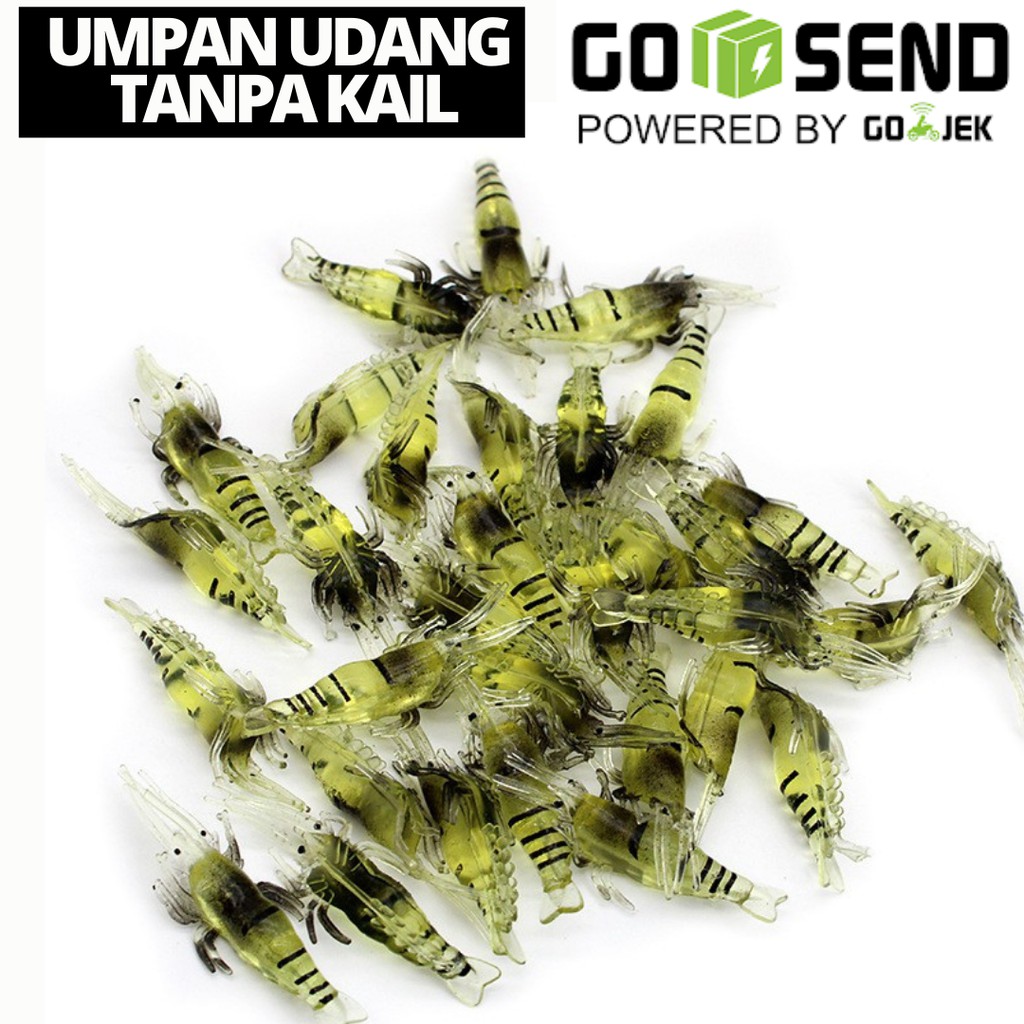 Umpan Softlure Type Udang Umpan Udang Soft Lure Shrimp Umpan Udang Kecil Tanpa Kail