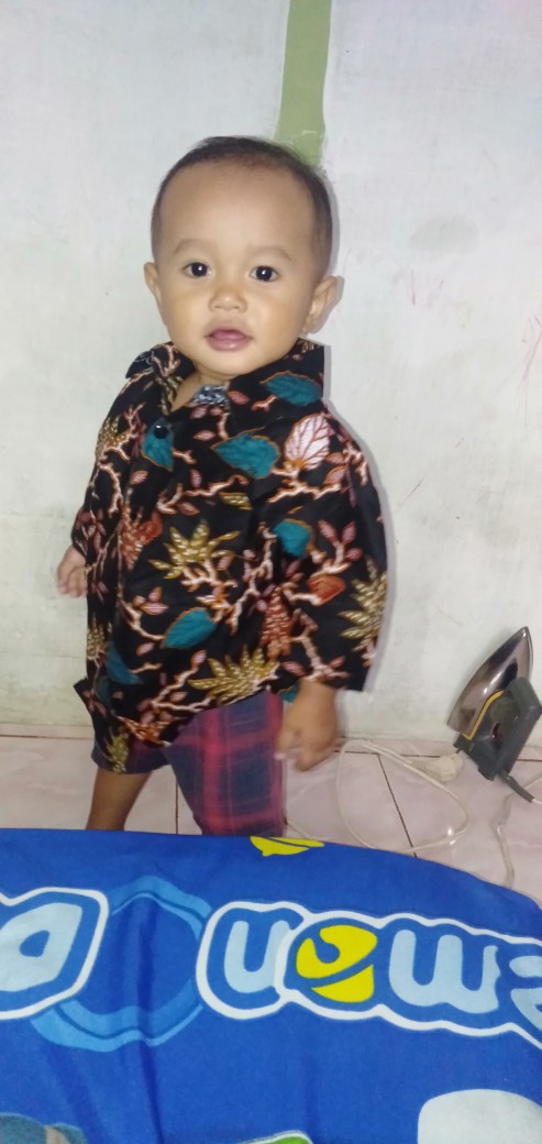 Couple Kemeja Batik Anak Bambu Tosca