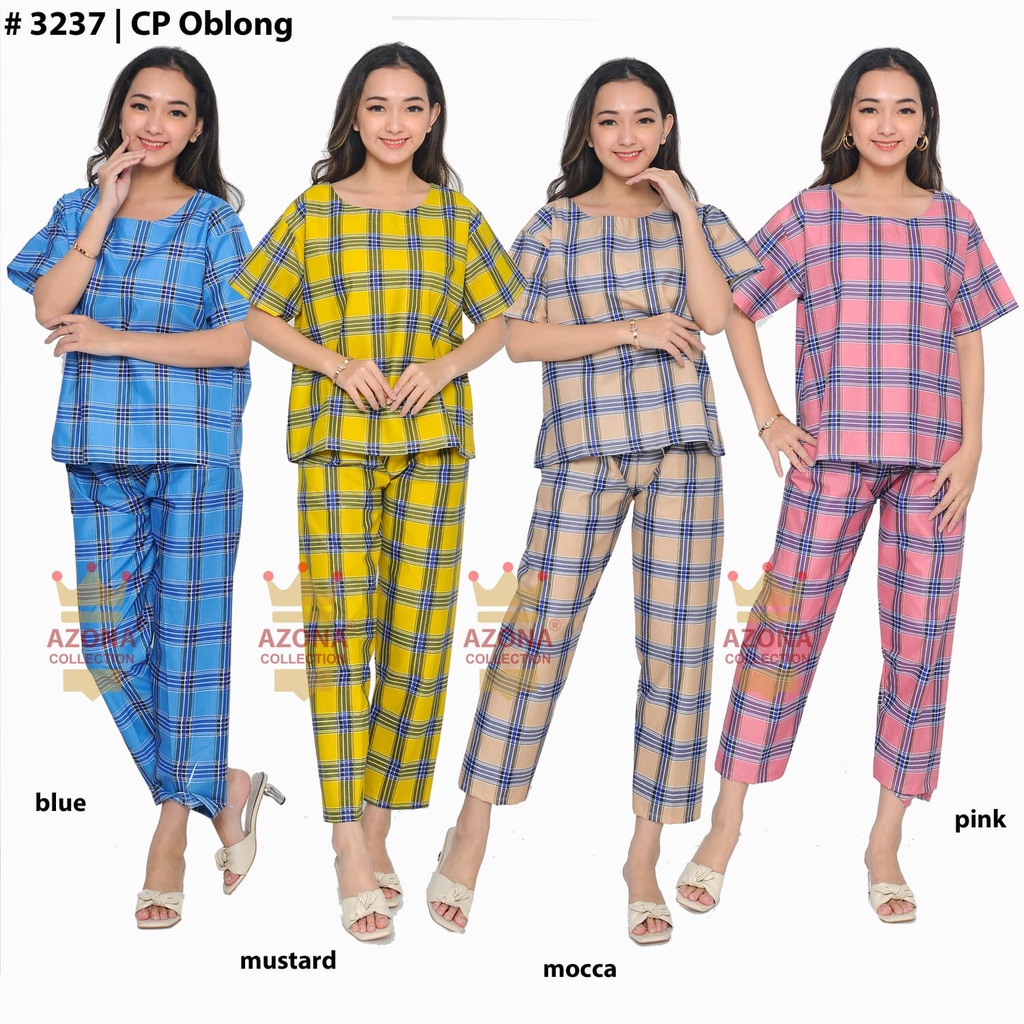 Dtree . baju tidur piyama dewasa cp motif kotak wajik / baju tidur dewasa katun eropa