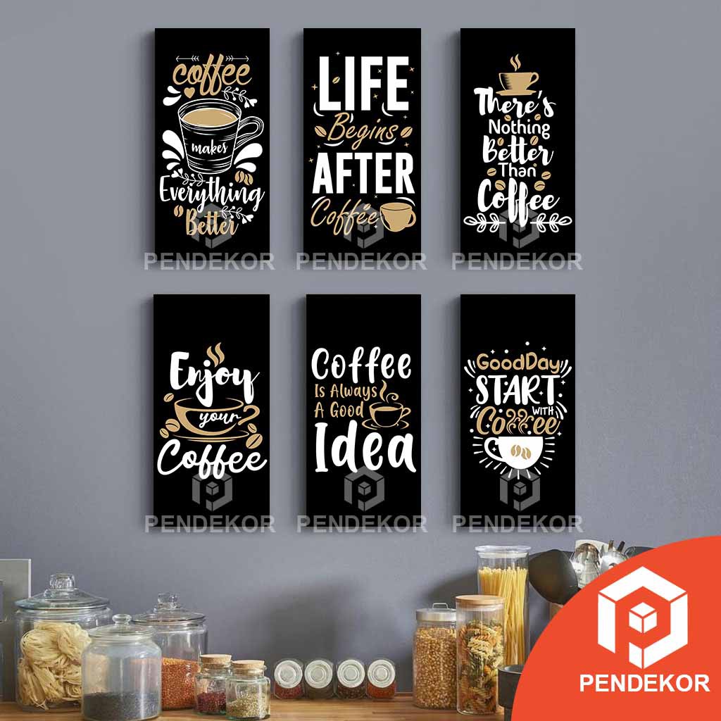 Jual Hiasan Dinding Cafe Kopi Dekorasi Dapur Pajangan Rumah Poster Kayu