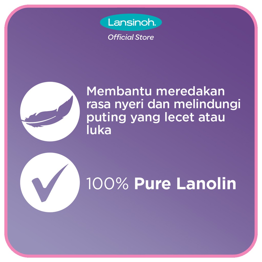 Lansinoh Lanolin Nipple Cream 10ml / 40ml - Krim Puting Payudara