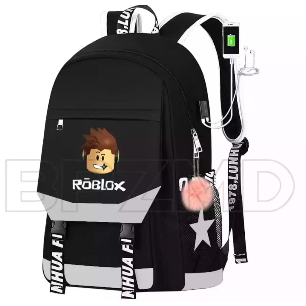 Ransel Anak Sekolah TK SD SMP Tas Punggung Anak Laki Laki Perempuan Motif ROBLOX