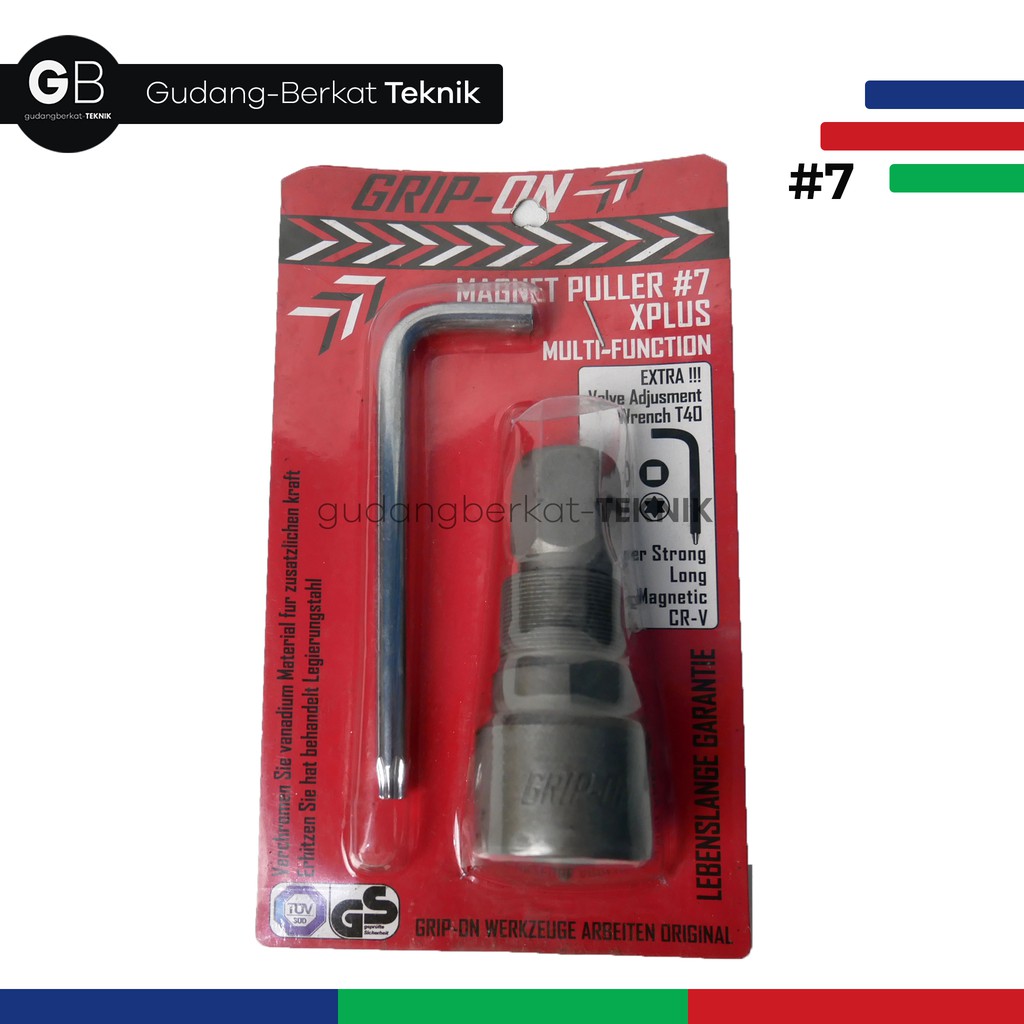 GRIP ON MAGNET PULLER #7 - TREKER MAGNET NO 7 + EKSTRA KUNCI L KLEP T40