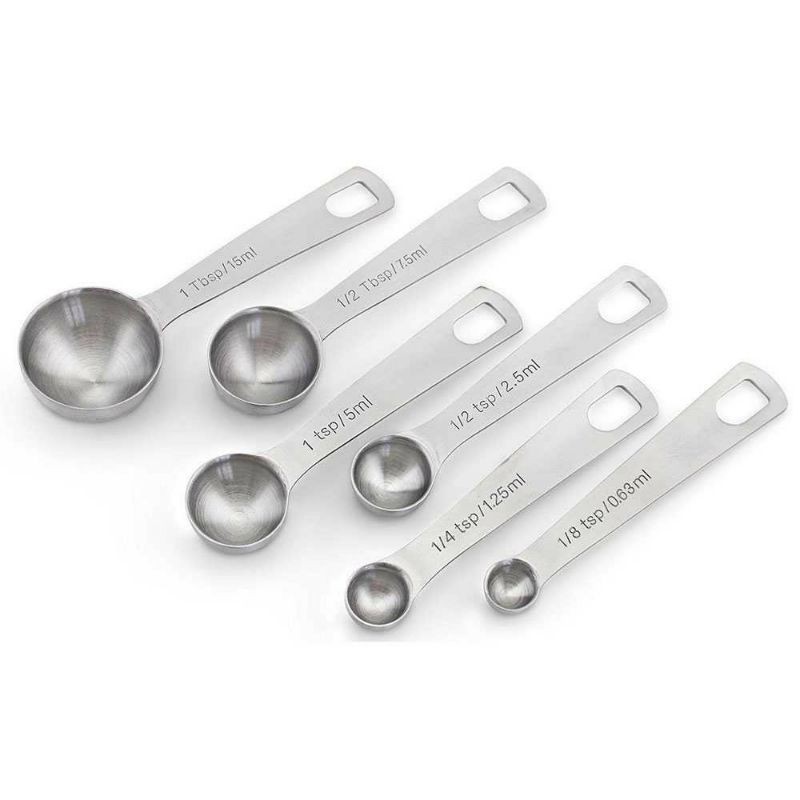 HOOMIN Sendok Takar Ukur Measurement Spoon Stainless Steel 6 PCs