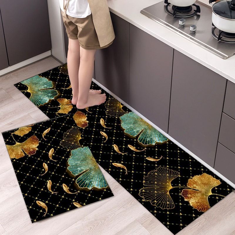 1set Keset dapur 2 in 1 Door Mat Trendy Keset Kaki Dapur Pintu Kamar