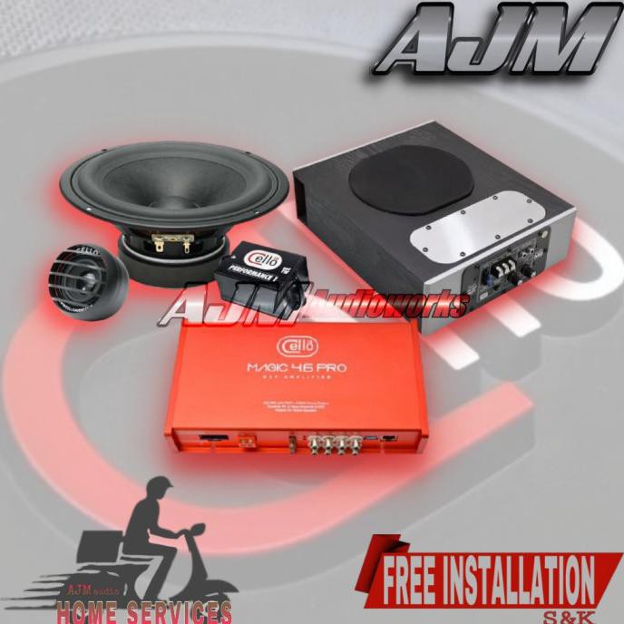 PAKET AUDIO MOBIL Full System CELLO PERFORMANCE PRO not VENOM
