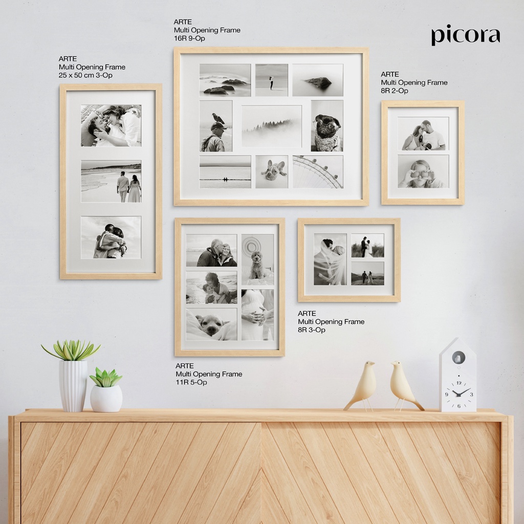 PICORA ARTE Multi Opening Frame 40x50cm 16R/9op Bingkai Foto Dinding