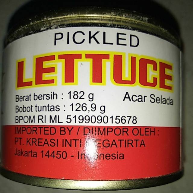 

Pickled Lettuce red boat brand / caisim kaleng