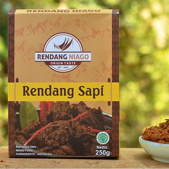 

RENDANG NIAGO / RENDANG SIAP SAJI 250 GRAM / RENDANG SAPI HALAL / RENDANG KEMASAN / MAKANAN SIAP SAJI / LAUK INSTANT / MAKANAN INSTANT / LAUK SIAP SAJI / RENDANG SAPI / DAGING INSTANT / MAKANAN TRAVEL / BUMBU RENDANG / RENDANG ENAK / RENDANG VIRAL