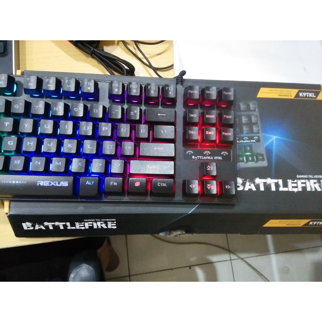 Keyboard Gaming Rexus Battlefire K9TKL Backlight / K9 TKL Fortress - Silver