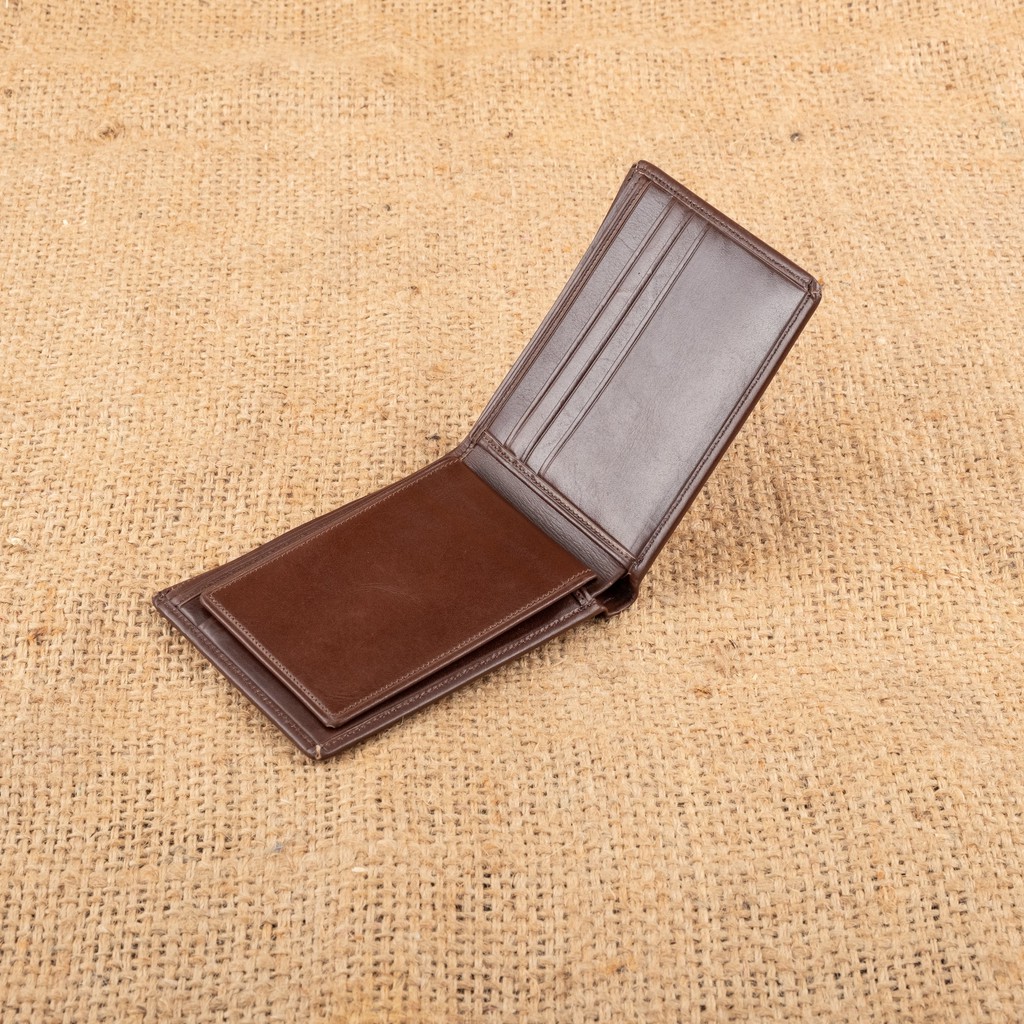 Dompet Kulit Pria Lipat Dua Warna Coklat Dompet Kulit Asli